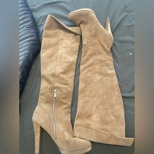 Michael Kors suede knee high boots